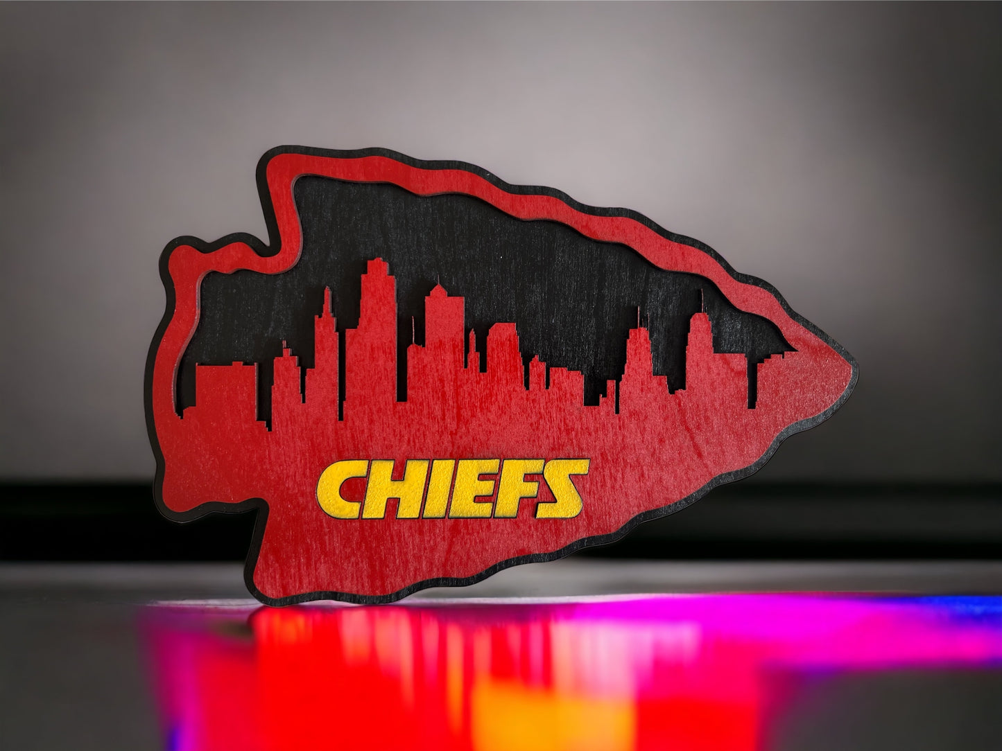 KC Chiefs Decor Sign