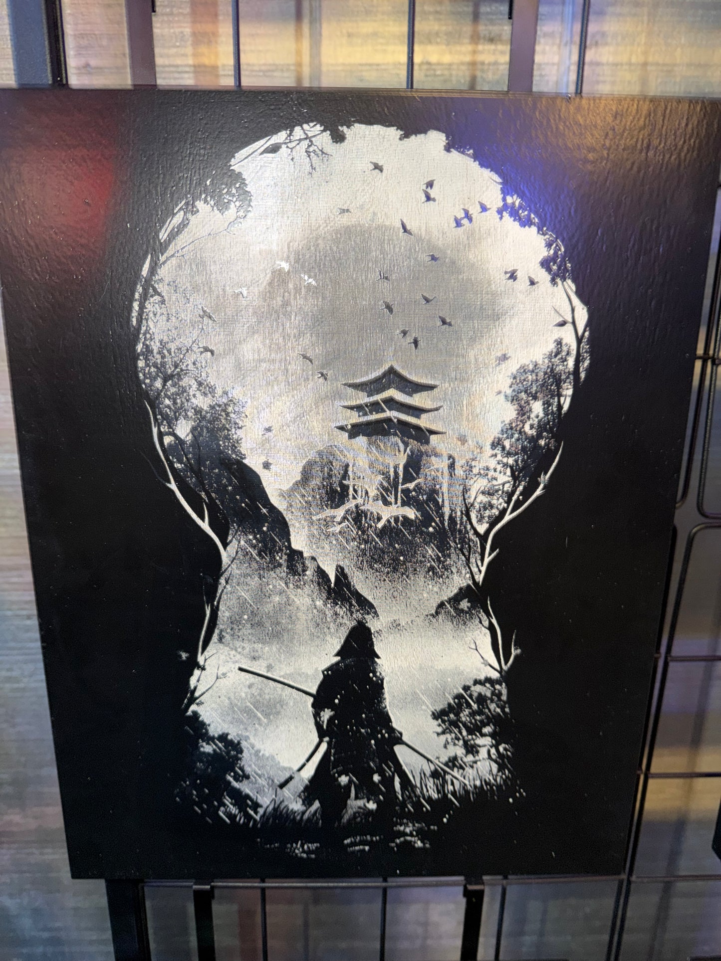 Engraved Wood Picture