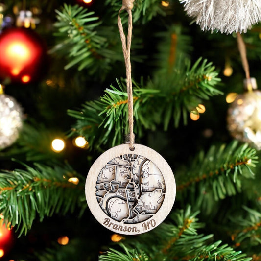 Branson, MO Map Ornament