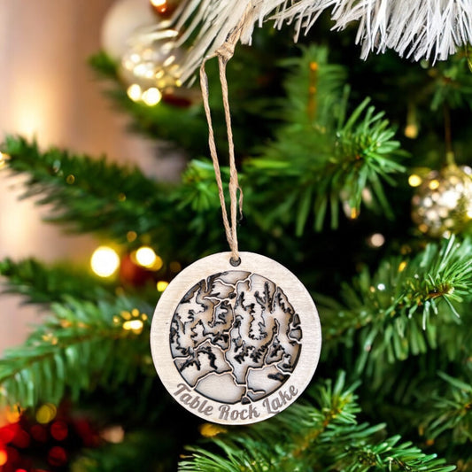 Table Rock Lake Map Ornament