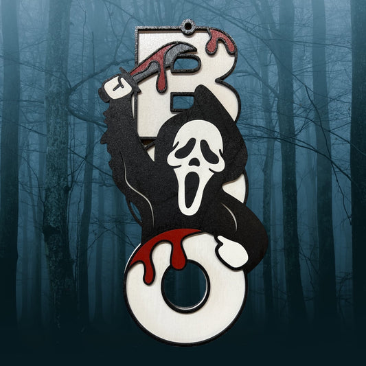 Ghost-face Boo Sign