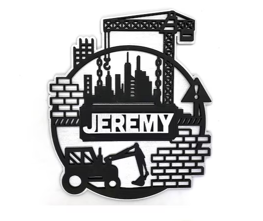 Construction Nameplate Sign