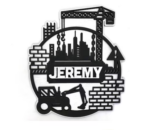 Construction Nameplate Sign